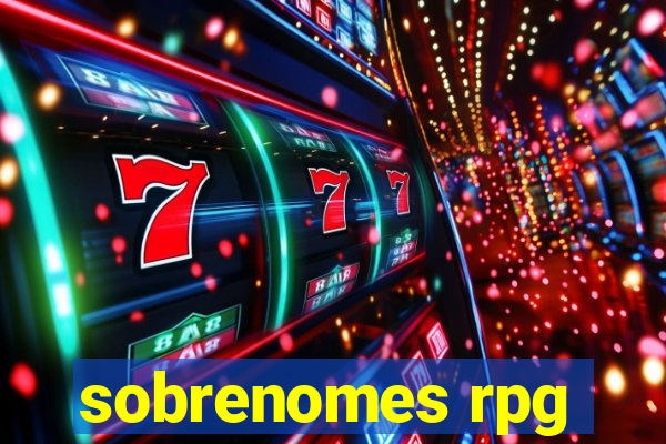 sobrenomes rpg